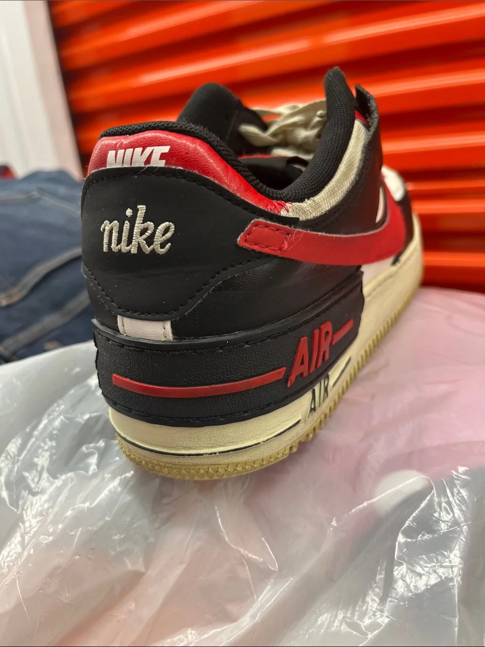 Nike Men’s Air Force 1 Low White Black Red